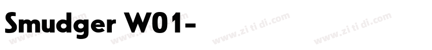 Smudger W01字体转换